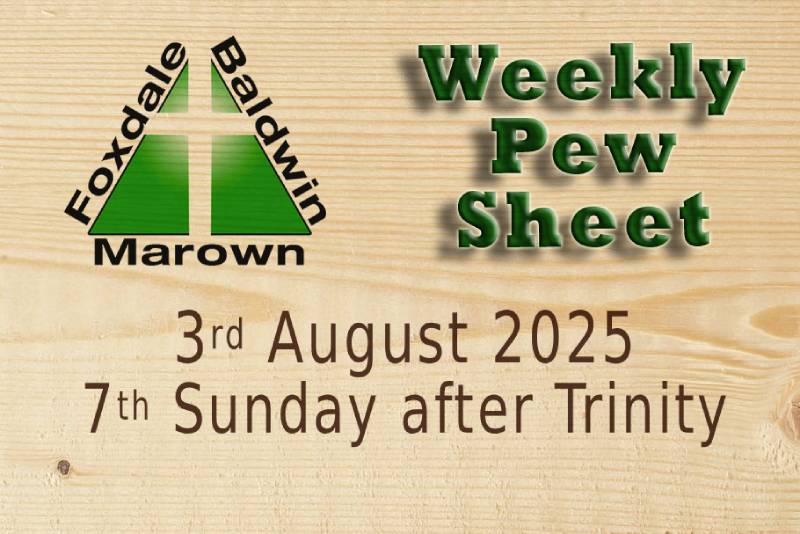 Weekly Pew Sheet 03-08-25