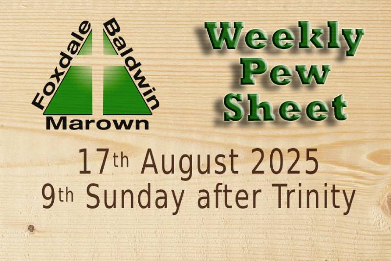 Weekly Pew Sheet 17-08-25