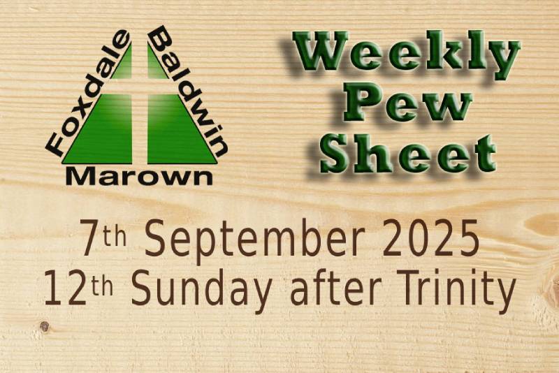 Weekly Pew Sheet 07-09-25