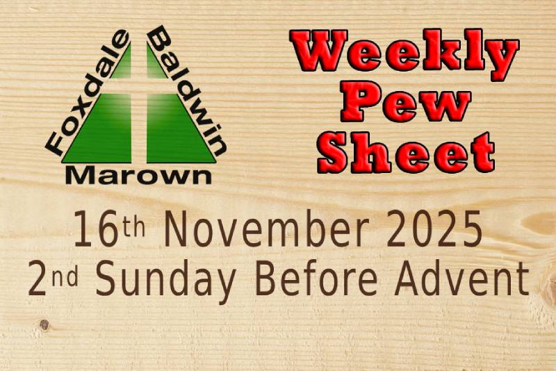 Weekly Pew Sheet 16-11-25