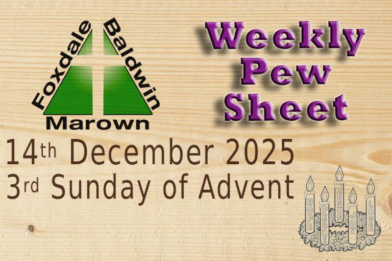 Weekly Pew sheet 14-12-25