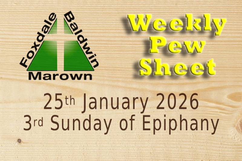 Weekly Pew sheet 25-01-26