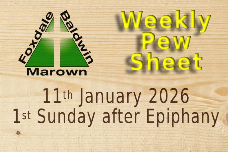 Weekly Pew sheet 11-01-26