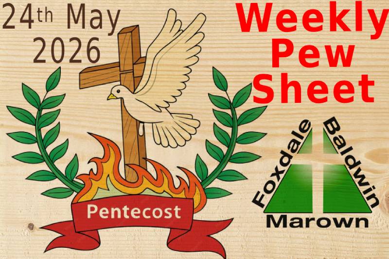 Weekly pew sheet 24-05-26