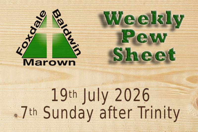 Weekly Pew Sheet 19-07-26