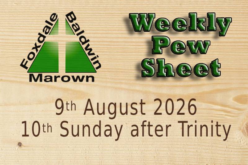 Weekly Pew sheet 09-08-26