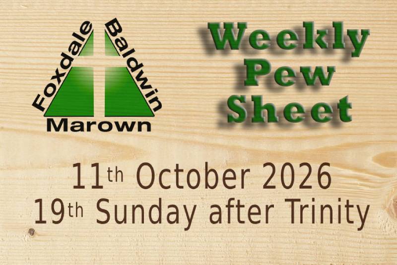 Weekly Pew Sheet 11-10-26